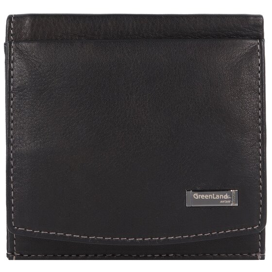 Greenland Nature Black Nappa wallet RFID leather 9.5 cm