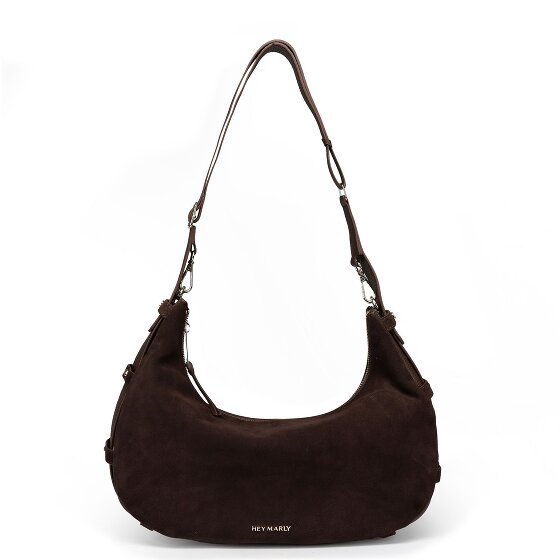 Hey Marly Lifetime Sister Suede Shoulder Bag M Genuine Leather 35 cm