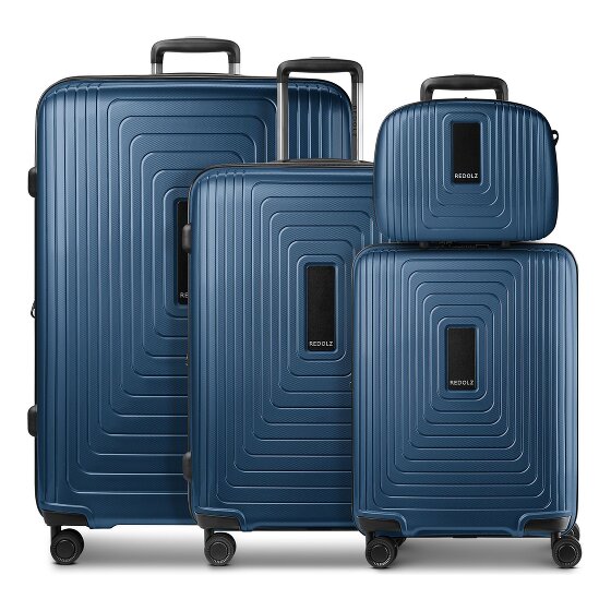 Redolz Essentials 14 4-wheel suitcase set + beauty case 4 pcs. with stretch fold