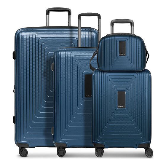 Redolz Essentials 14 4-wheel suitcase set + beauty case 4 pcs. with stretch fold