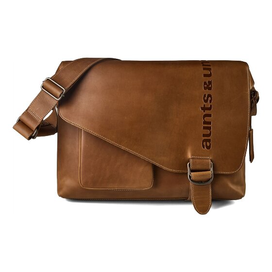 aunts & uncles Heritage Messenger Genuine Leather 41.5 cm Laptop compartment