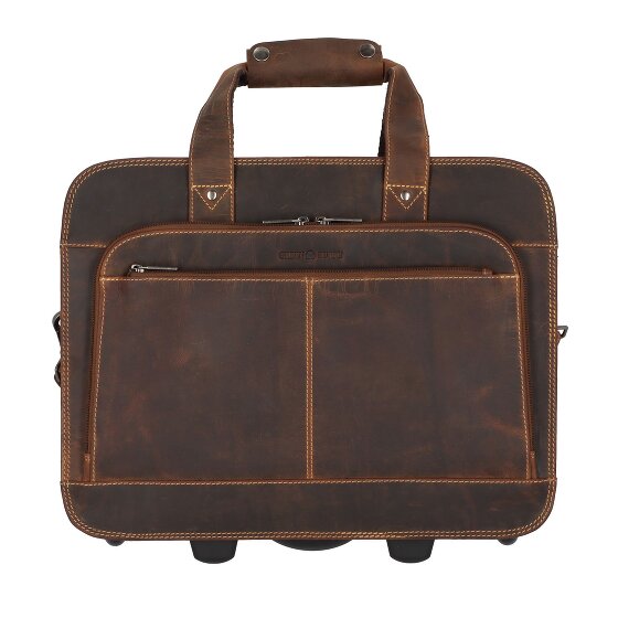 Greenburry Vintage 2 wheels Business trolley 33 cm Laptop compartment