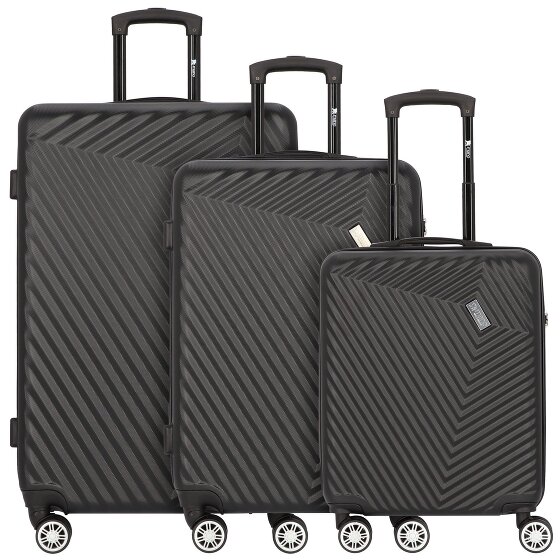mano Don Carlo 4 Roll Suitcase Set 3pcs.