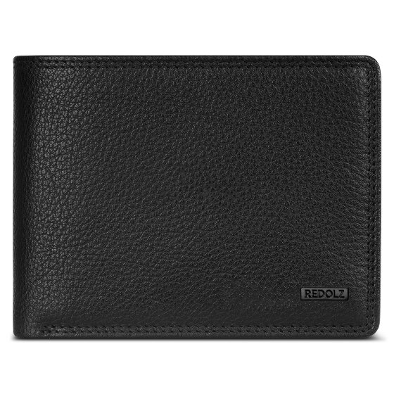 Redolz Leather Essentials QF wallet RFID leather 12 cm fold-out with zipper compartment