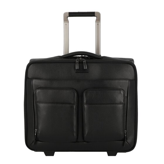 Piquadro Modus Special 2 wheels Business trolley Leather 44 cm Laptop compartment