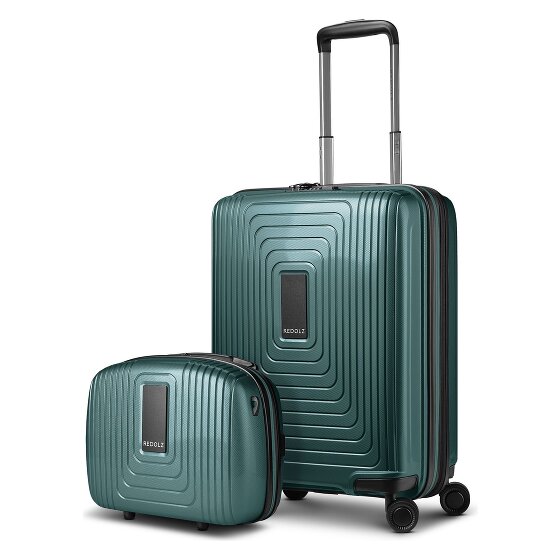 Redolz Essentials 14 suitcase set 2 pcs. cabin trolley with stretch fold & beauty case