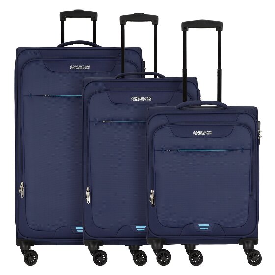 American Tourister Street Roll 4 wheels Suitcase set 3-piece with expansion pleat