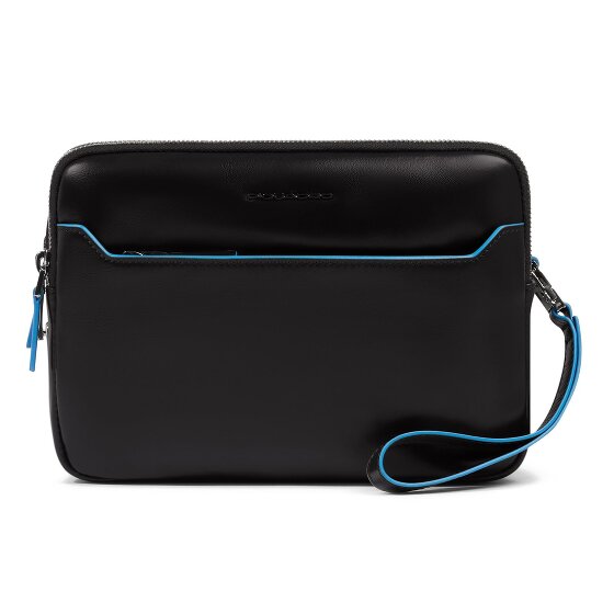 Piquadro Blue Square Shoulder bag Leather 23 cm