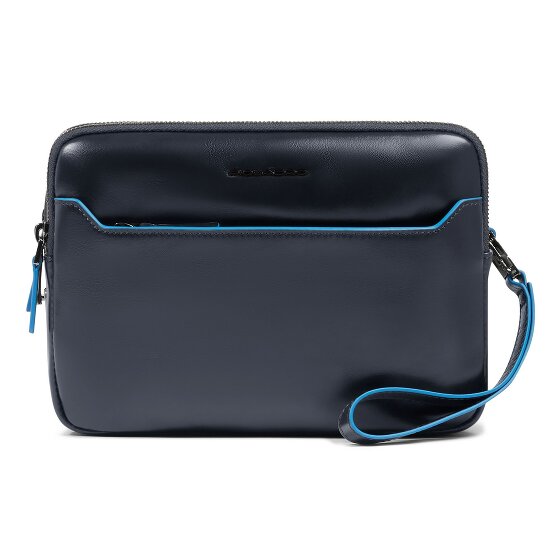 Piquadro Blue Square Shoulder bag Leather 23 cm