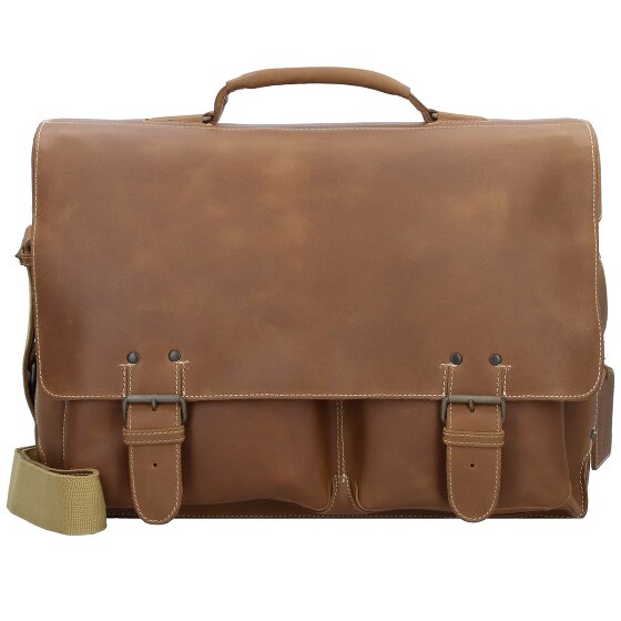 aunts & uncles Hunter Jack Messenger leather 45 cm laptop compartment