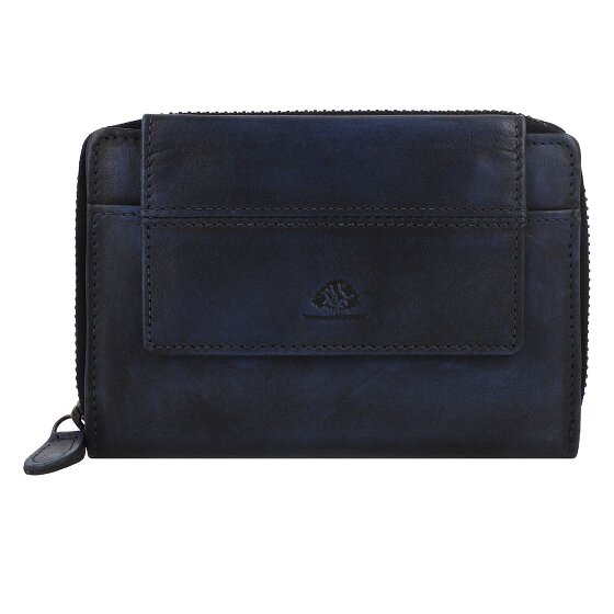 Greenburry Destressed Wallet RFID protection Leather 13.5 cm