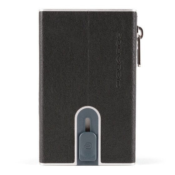 Piquadro Black Square credit card case leather 6 cm