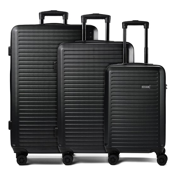 Nowi Grand Canaria Suitcase 4 wheels set 3pcs. with double-wheels