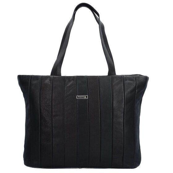 Greenland Nature Black Nappa shopper bag leather 37 cm