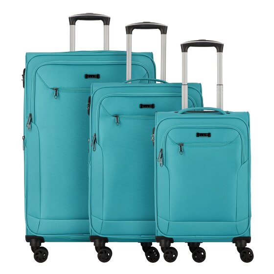 d&n Travel Line 6804 4 Roll Suitcase Set 3pcs.