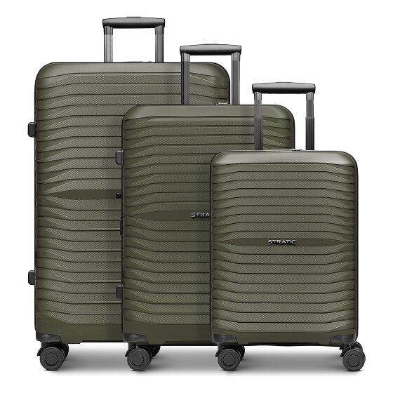 Stratic Shine 4 wheels Suitcase set 3-piece Expandable