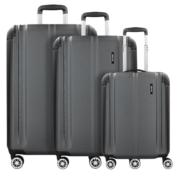 Travelite City 4 roll suitcase set 3pcs.