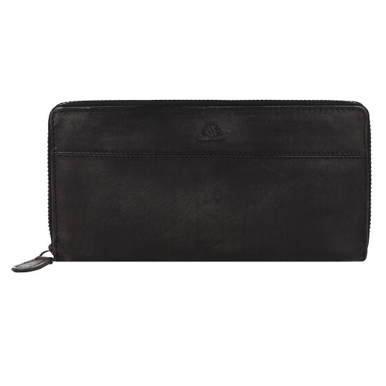 Greenburry Destressed Wallet RFID protection Leather 19 cm
