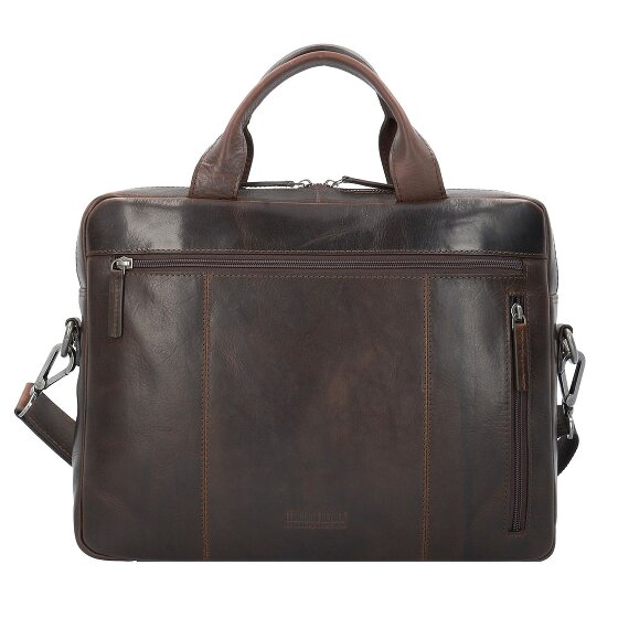 Leonhard Heyden Roma briefcase leather 37 cm laptop compartment