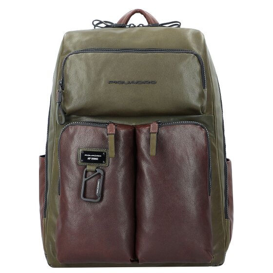 Piquadro Harper backpack RFID leather 46 cm laptop compartment