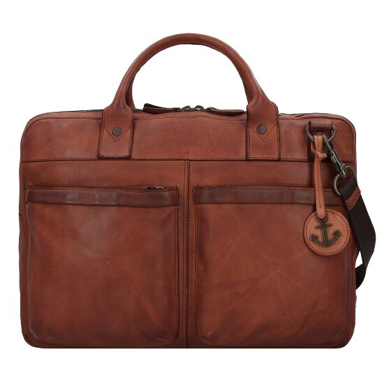 Harbour 2nd Urban Poets Briefcase Genuine Leather 50 cm Laptop compartment