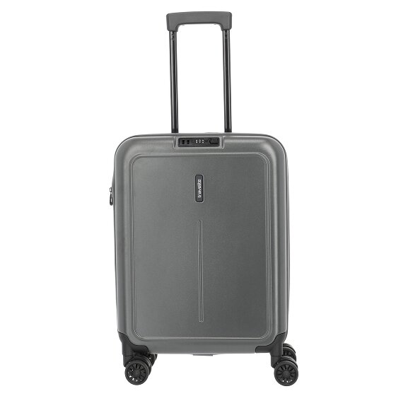 Travelite Basics foldable 4-wheel cabin trolley 55 cm with expansion pleat