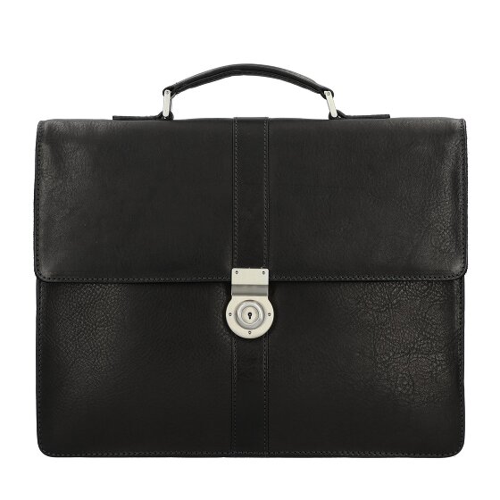 Leonhard Heyden Bergamo briefcase leather 38 cm laptop compartment