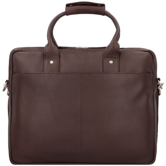 Dermata Briefcase leather 39 cm laptop compartment