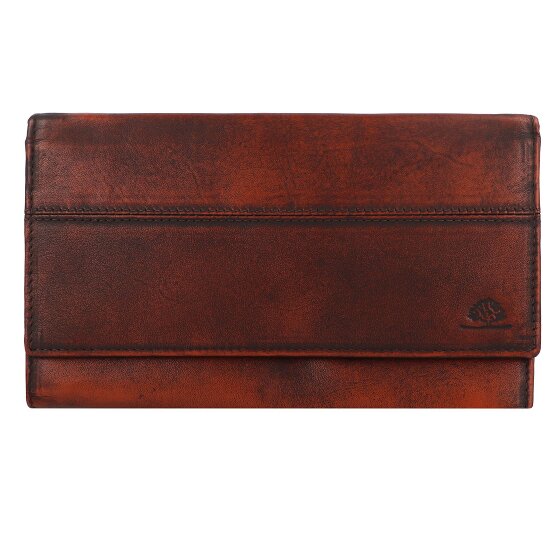 Greenburry Destressed Wallet RFID protection Leather 18.5 cm