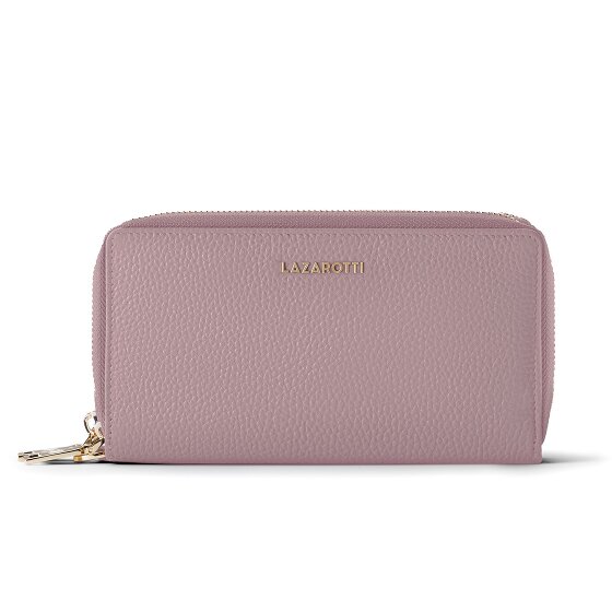 Lazarotti Bologna Leather XL Double Zip-Around Wallet RFID Leather 20 cm