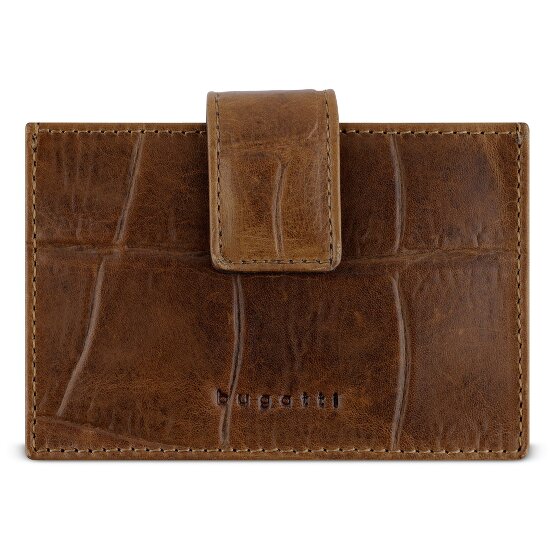 Bugatti Nevio Credit card case RFID protection Genuine Leather 11 cm