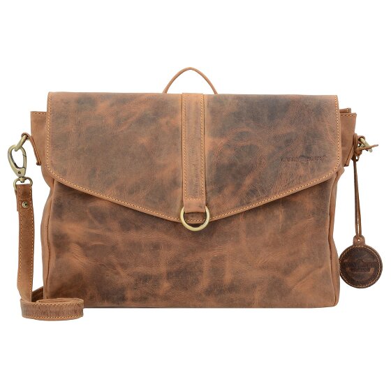 Greenburry Vintage briefcase shoulder bag backpack leather 35 cm