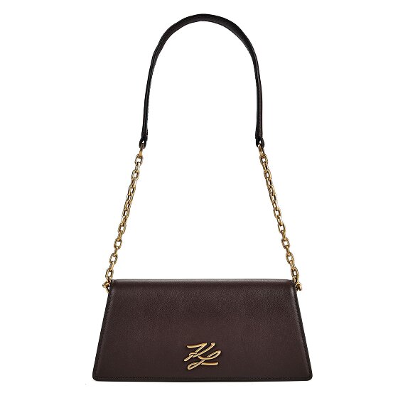 Karl Lagerfeld Autograph Shoulder Bag Genuine Leather 20.5 cm