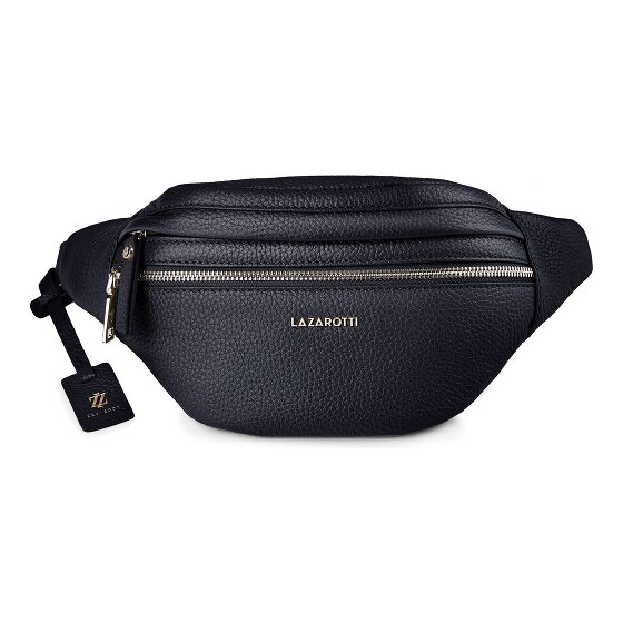 Lazarotti Bologna Leather Double-Zip Bum Bag, Crossbody, Leather, 25 cm