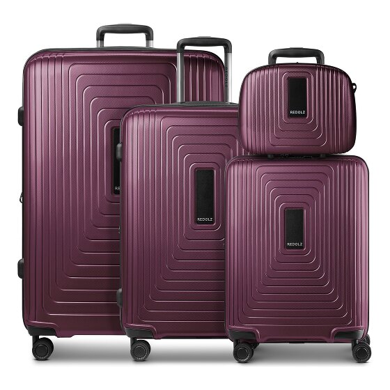 Redolz Essentials 14 4-wheel suitcase set + beauty case 4 pcs. with stretch fold