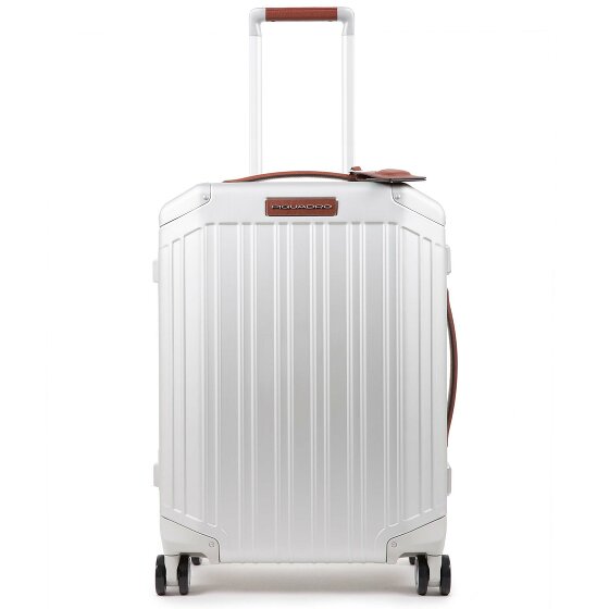 Piquadro Aluminum 4-wheel Cabin suitcase, 55 cm