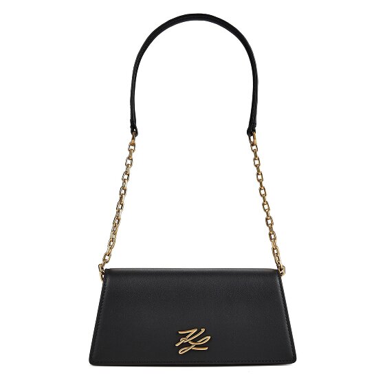 Karl Lagerfeld Autograph Shoulder Bag Genuine Leather 20.5 cm