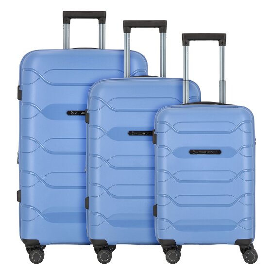 Polestream Strz by Asteroid 4 wheels Suitcase set 3-piece with expansion pleat