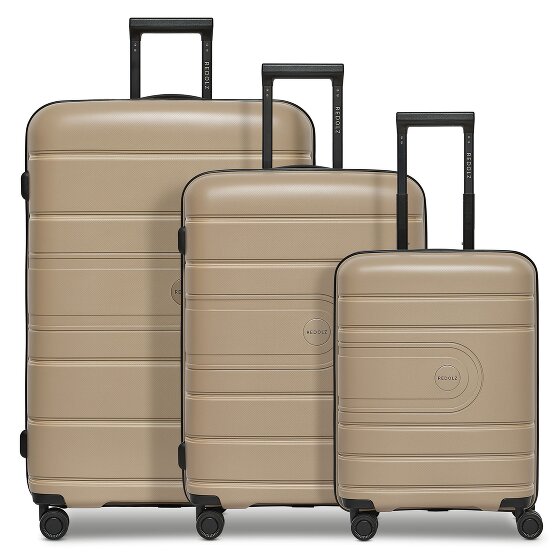 Redolz Essentials 11 4 wheels Suitcase set 3-piece with expansion pleat