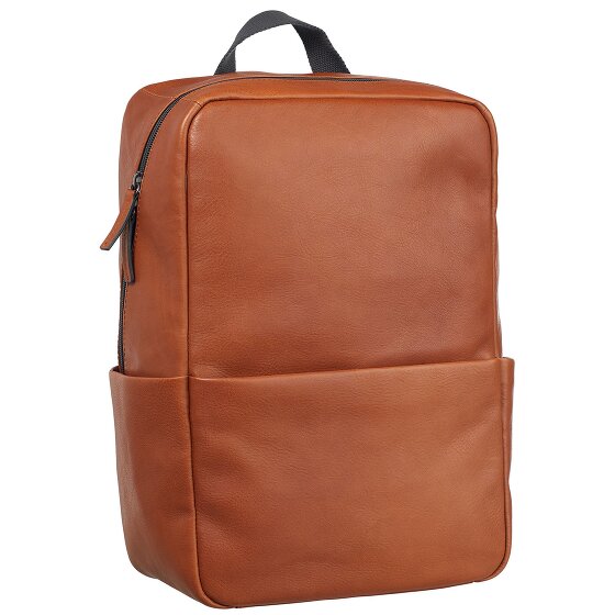 Leonhard Heyden Hamburg backpack leather 40 cm laptop compartment