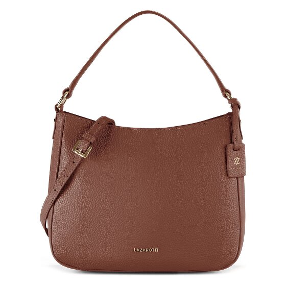 Lazarotti Bologna Leather Hobo Shoulder Bag, Leather, 27 cm