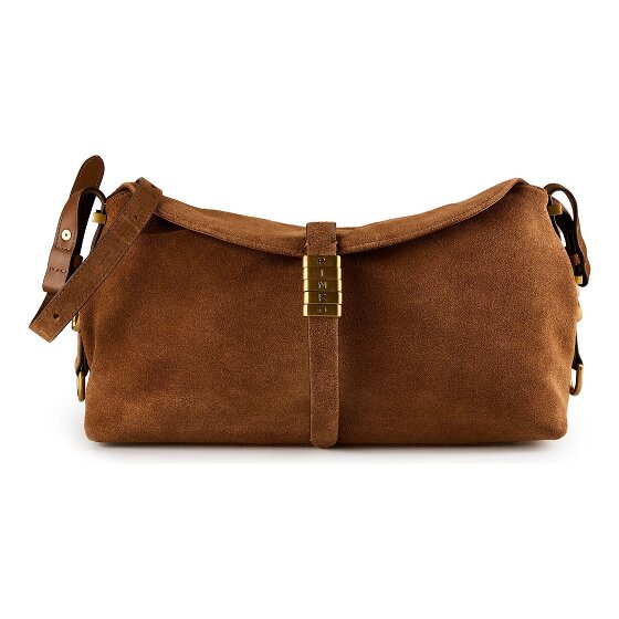 PINKO Saddle Horizontal Shoulder Bag Genuine Leather 34 cm
