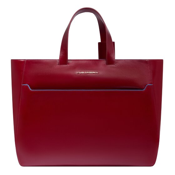 Piquadro Blue Square Shopper Bag Leather 40 cm