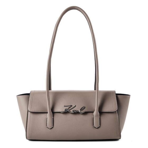Karl Lagerfeld Signature Shoulder Bag Genuine Leather 37 cm
