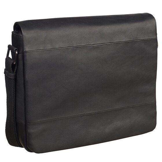 Leonhard Heyden Hamburg Messenger leather 32 cm laptop compartment