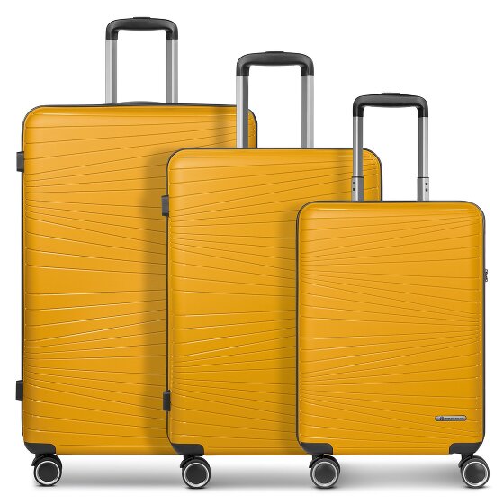 Franky Dallas 3.0 4-wheel suitcase set 3-piece with expansion fold