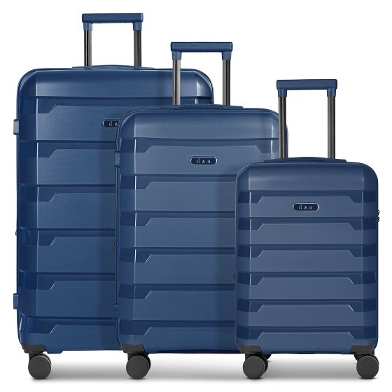 d&n South Dakota 4 wheels Suitcase set 3-piece with expansion pleat