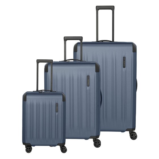 Travelite Dynamiic 4 wheels Suitcase set 3-piece with expansion pleat