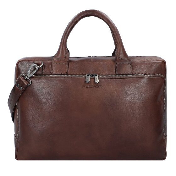 Plevier Vintage Bill Briefcase Leather 40 cm Laptop compartment