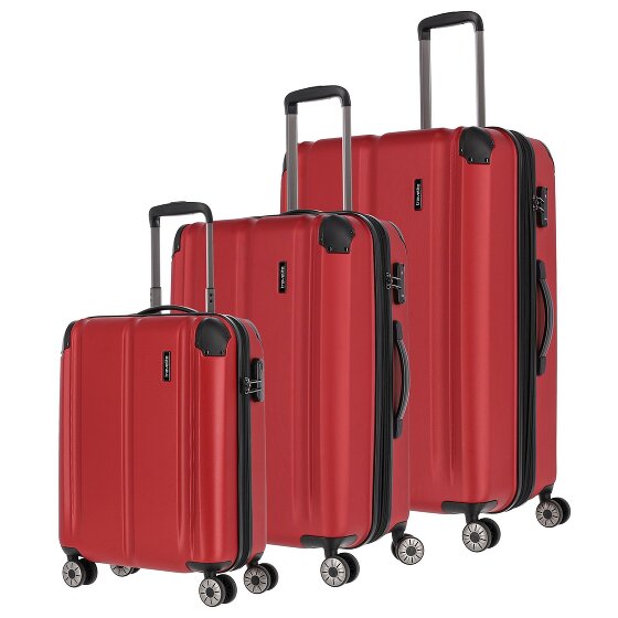 Travelite City 4 roll suitcase set 3pcs.